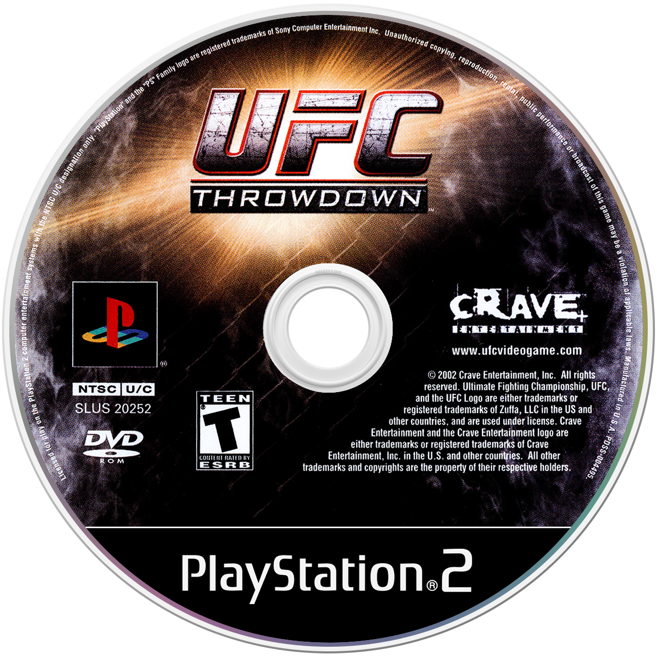 UFC Throwdown media 2 for Playstation 2